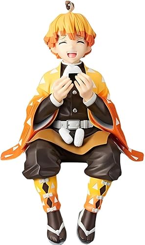 Agatsuma Zenitsu Figura de acción Comiendo Bolas de Arroz Serie Figuras de Demonio Monster Slayer Colección Ghost Slayer Juguetes Decoración de