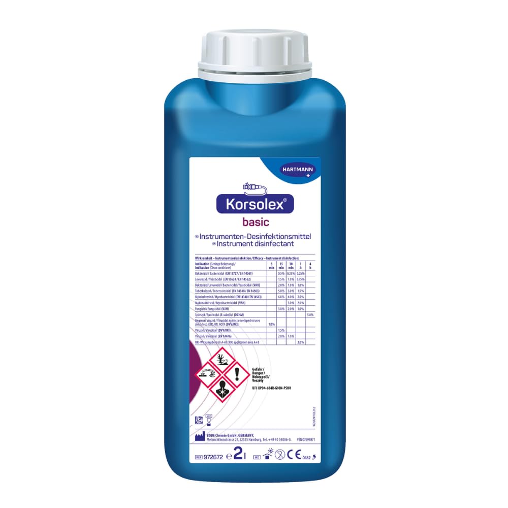 Korsolex basic, 2.000 ml - Instrumentendesinfektion - 1 Flasche by Bode-Chemie