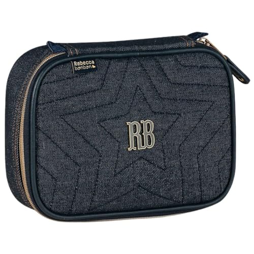 Estojo Escolar Rebecca Bonbon, 36 Canetas Lápis, Divisórias com Elásticos, Compartimento com Zíper, Reforçado, Menina, Feminino (Estojo Rebecca Bonbon RB27026)