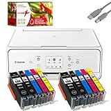 [page_title]-Bundle Canon PIXMA TS6251 Tintenstrahl Drucker Multifunktionsgerät weiß mit 10 komp. realink® Tintenpatronen für PGI-580/CLI-581 XXL (Drucken, Scannen, Kopieren)