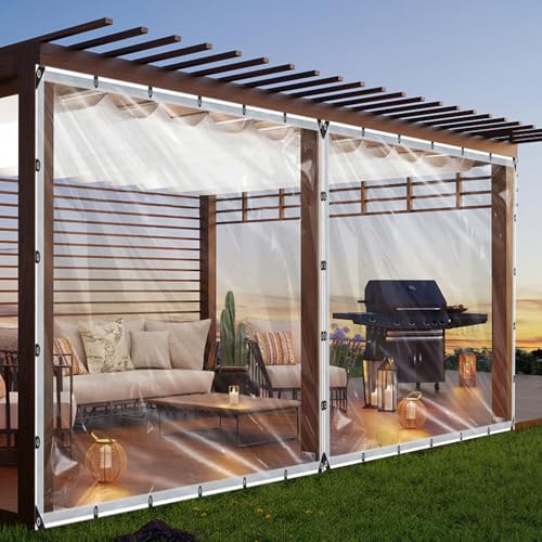 Clear Waterproof Tarp with Grommets