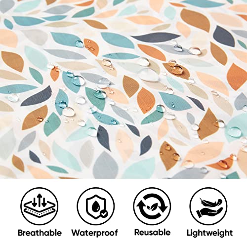 PTEROMY Rain Poncho for Adult with Hood and 1/4 Zipper, Lightweight Rain Coats for Women and Men Camping Essentials, Blossom Season, One size