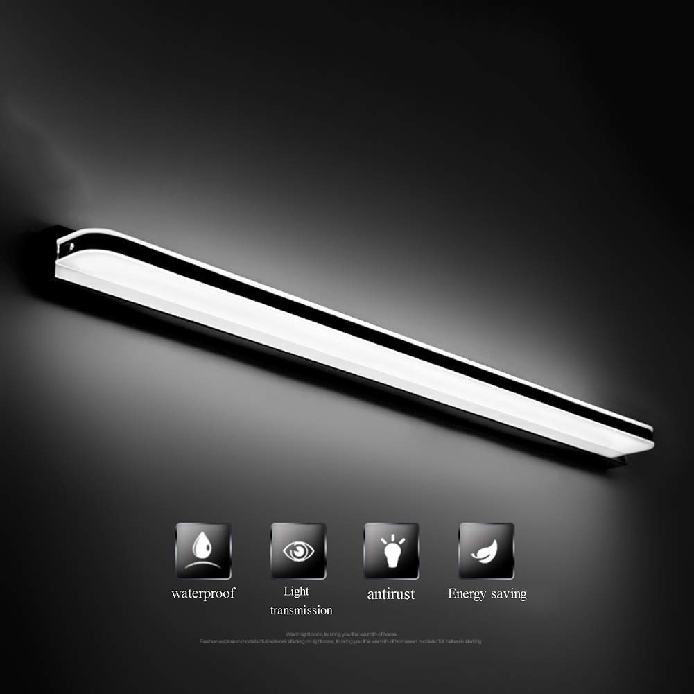 Lampada da toeletta Moderna a LED, Illuminazione Interna per Bagno Impermeabile IP44 4000K, Specchio per Trucco, Illuminazione per armadietti, Luce da Parete, Calda, 20,5 Pollici 8