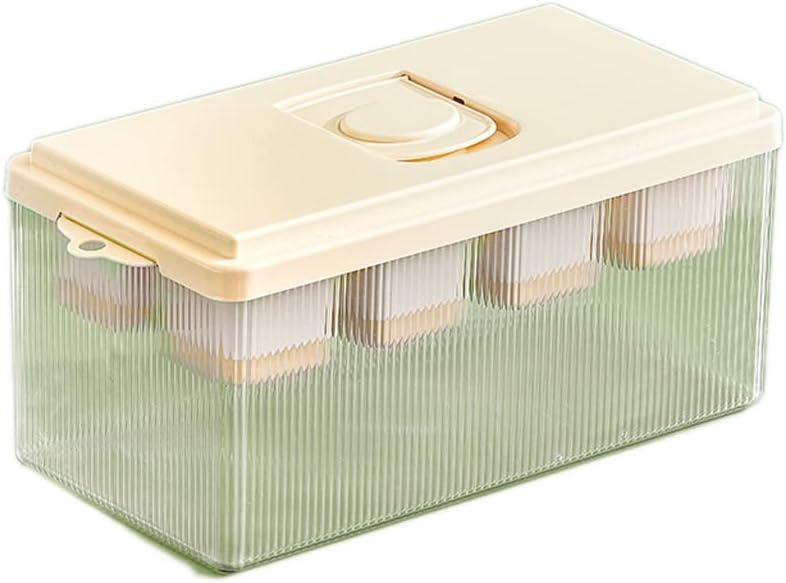 Ice Cream Household Food Grade Silicone Ice Tray Frozen Ice Cube Ice Storage Box Homemade Popsicle Popsicle Artifact (Color : Green) (Pink)