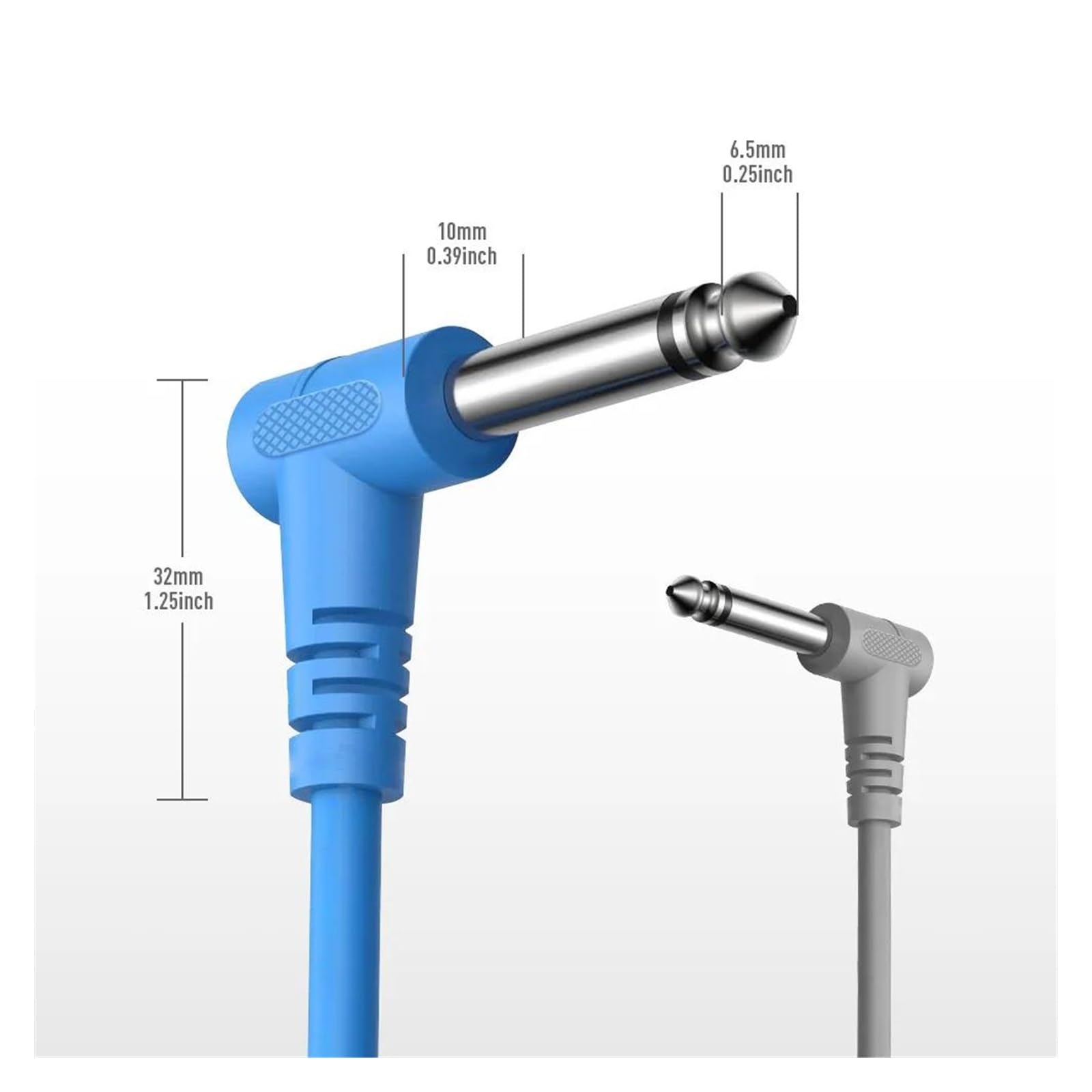 Cable de guitarra Paquete de 6 cables de conexión para guitarra cables para instrumentos y pedales de efectos