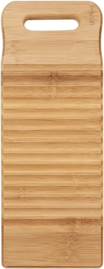 TOPBATHY Bamboo Wood Washing Board
