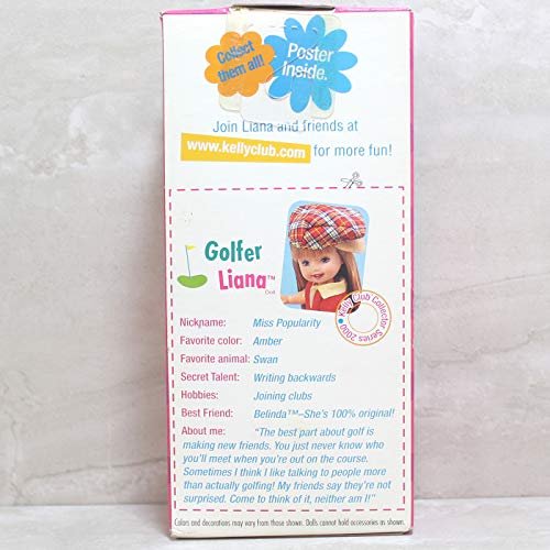Muñeca Barbie Kelly Golfista Liana con Club de Golf miniatura 2