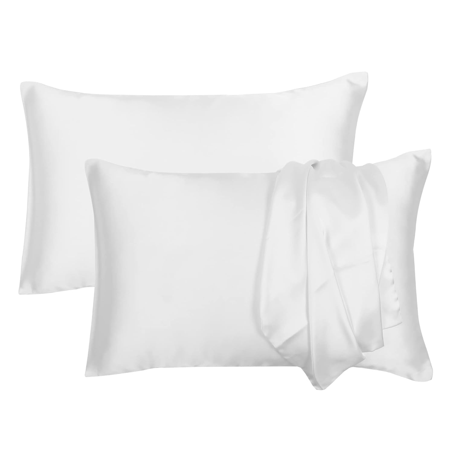 Buy Riara Satin Silk Pillowcase Pillow Case Covers with Envelop Closure