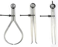 Big Horn 19053C 3-Piece 8-Inch Spring Caliper Divider Set - Precision Stainless Steel Tools for Accurate Measurements