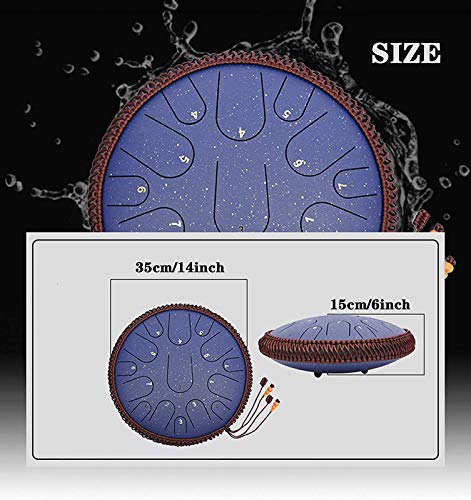 HEcSHENG 15 Notes Tambour De Langue en Acier 14 Pouces Tambour Harmonique Handpan Tambour De Réservoir Harmonique… - Les Beatles, Paul McCartney, John Lennon, RIngo Starr, George Harrison HEcSHENG 15 Notes Tambour De Langue en Acier 14 Pouces Tambour Harmonique Handpan Tambour De Réservoir Harmonique… – Image 6