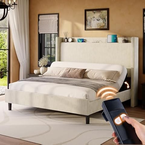 Jocisland Adjustable Bed Frame Full Cover