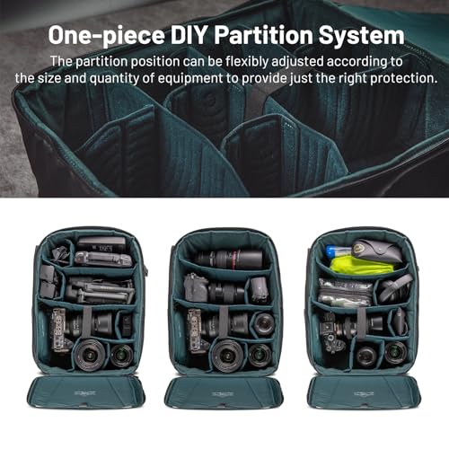 PGYTECH OneMo Lite Camera Backpack 22L for DJI, Sony, Canon, Nikon, OSMO Action/Pocket, DSLR/SLR Mirrorless, Camera Tripod Photographer Bag Gift, Camera Pack Black, Weekend Bag