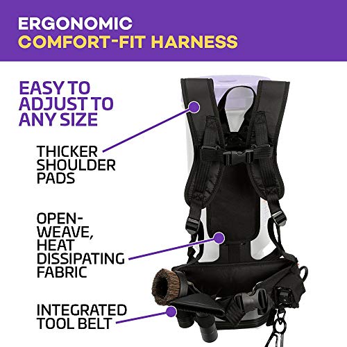 Proteam Backpack Vacuums, Super Quartervac Commercial Backpack Vacuum Cleaner With Hepa Media Filtration And Telescoping Wand Tool Kit, 6 Quart, Corded (Renewed) #TOP5