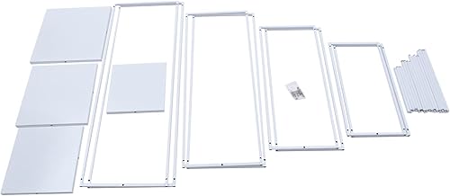 Miniatura 7 de DouSeiAi 4 piezas de mesa de metal para mesas de boda, plantas, jarrón blanco alto, columna geométrica de flores para decoración de bodas, fiestas,