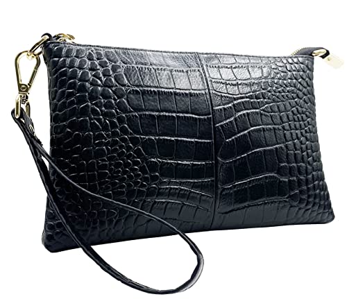 Image of Beurlike Leather Wristlet Wallet Clutch Purses For Women Small Crossbody Phone Bags
