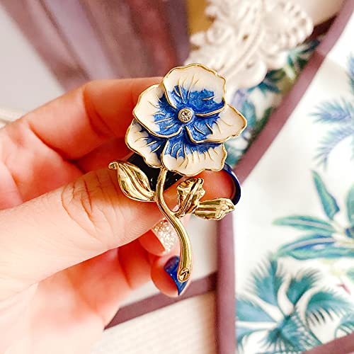 Image of Enamel Daisy Flowr Brooch Pin,Cute Sun Flower Suit Lapel Pin Plant Gladdon Flower Coat Pin Clothes Accessories Wedding Party Jewelry for Women Girl