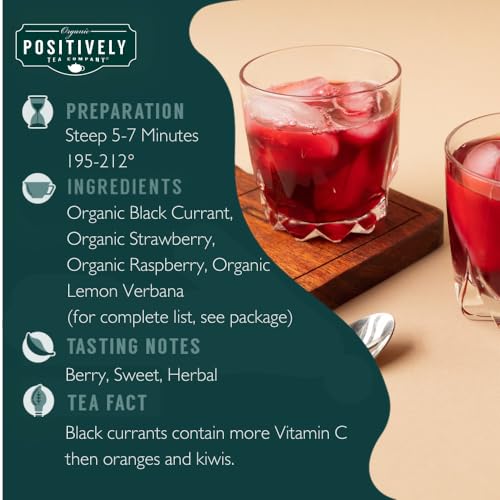Image of Positively Tea, Organic Herbal Tea Sampler, Loose Leaf, 4 Ounce, 3 Pack
