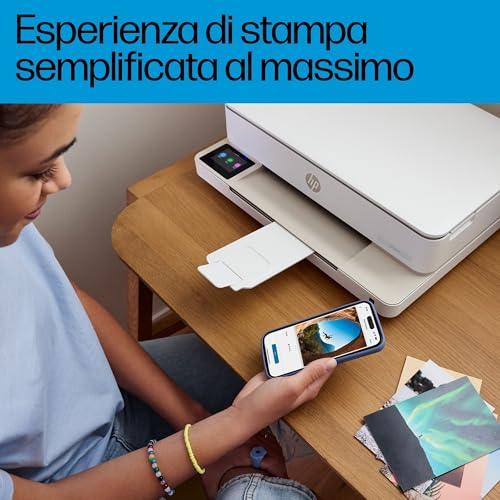 Envy 6120e 714L8B, Stampante Multifunzione a Getto d'Inchiostro A4 a Colori, Stampa Fronte e Retro Automatica, Fino a 10 ppm, Wi-Fi, Smart, 3 Mesi di Inchiostro Instant Ink Inclusi, Bianca - Hub USB - Immagine 6