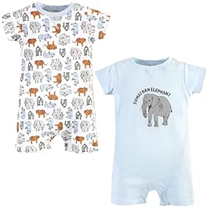 Touched by Nature baby-boys Organic Cotton Rompers