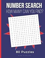 Number Search: Search and Find Number Puzzles for Adults B089M1H85D Book Cover