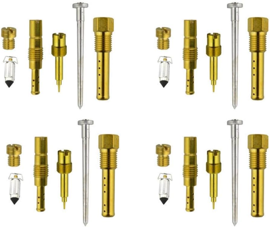 Motorcycle Carburetor Jet 1 4 Sets Slow Repair Compatible With Automotive Motorcycle Parts CBR250 CBR22 MC22 JADE 250 250cc Hornet 250 Rebuild Kit(4 Sets)