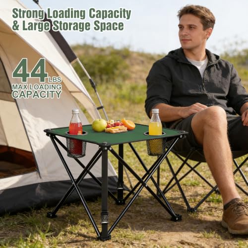 Mesa de Camping Plegable Wilytyres GPCT2096-0130 Verde miniatura 4