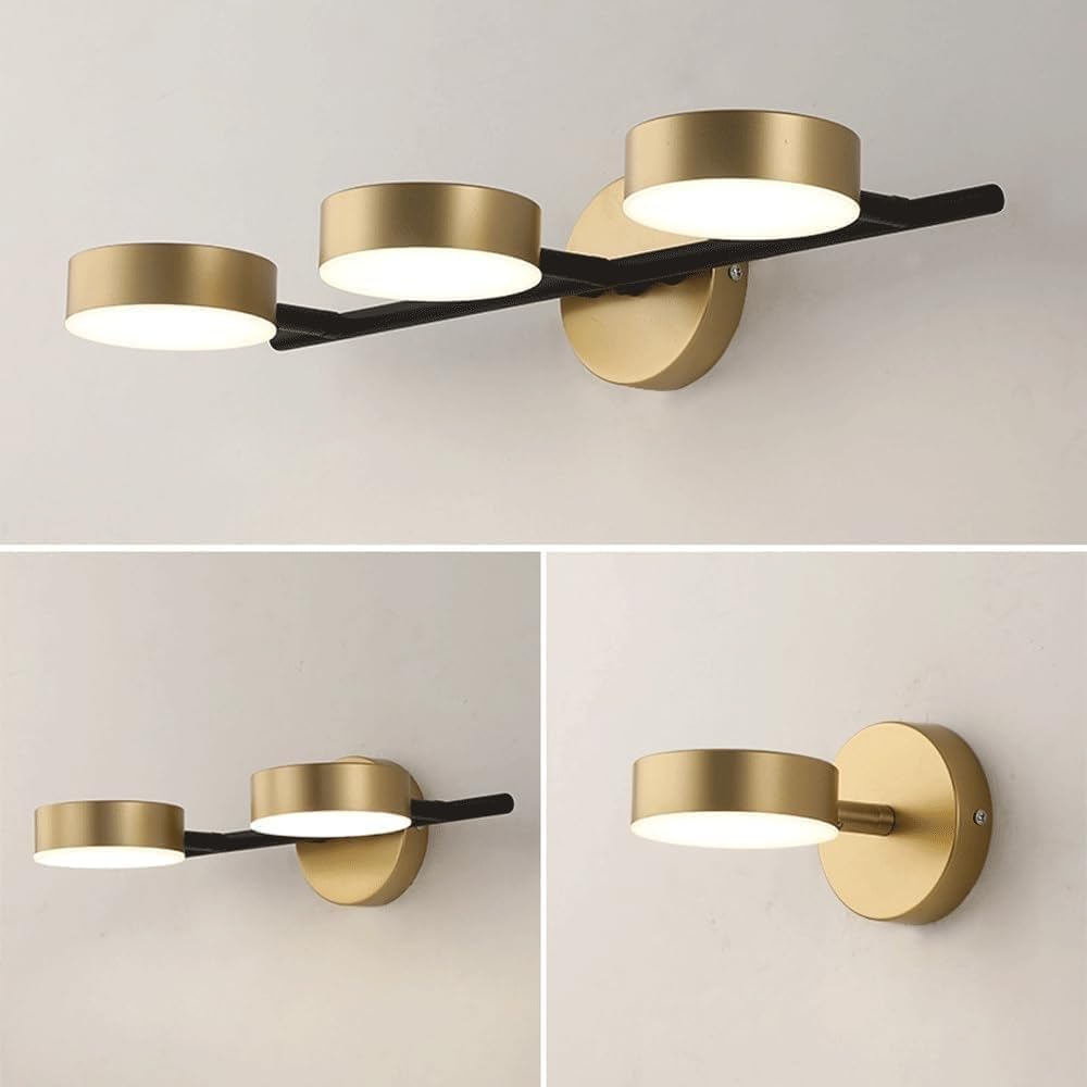 Aplique de pared de tocador ajustable duradero de estilo americano, lámpara LED para tocador, espejo de baño, lámpara frontal, marco de iluminación de imagen, luces de espejo de tocador modernas para