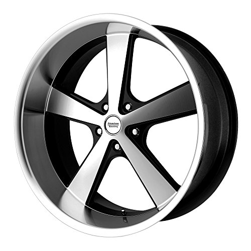 American Racing VN701 Nova Gloss Black Wheel with Machined Face and Spokes (22x11  5x127mm, +18mm offset)