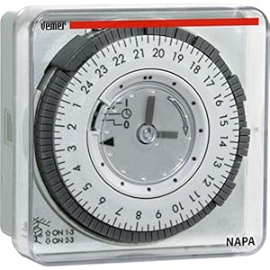 Vemer NAPA Elektromechanische Zeitschaltuhr mit Tagesprogrammierung