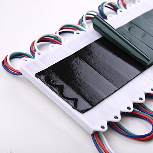 VIPMOON 200Pcs/600LEDs Storefront Lights DC 12V 5050 RGB SMD 3 LED Module Lights Waterproof Light Lamp