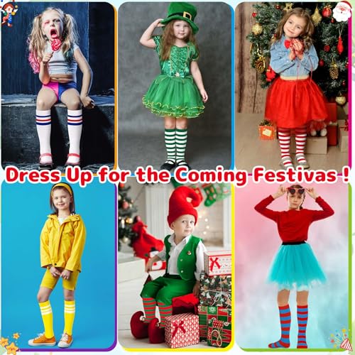 Olreco 1 Pack Toddler Kids Youth Soccer Socks Girls Boys Baseball Socks Youth Knee High Softball Football Accessories Cotton3