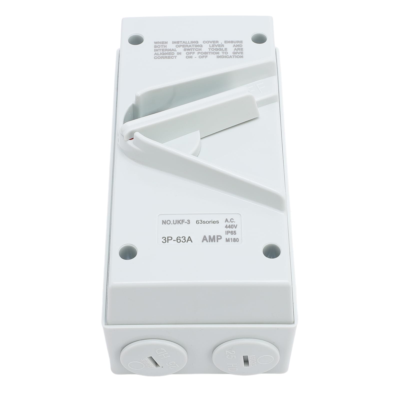 Enclosed Motor Disconnect Switch 63A AC440V 3 Pole IP65 Duty Enclosed Motor Circuit Breaker for Industrial Machinery and Equipment