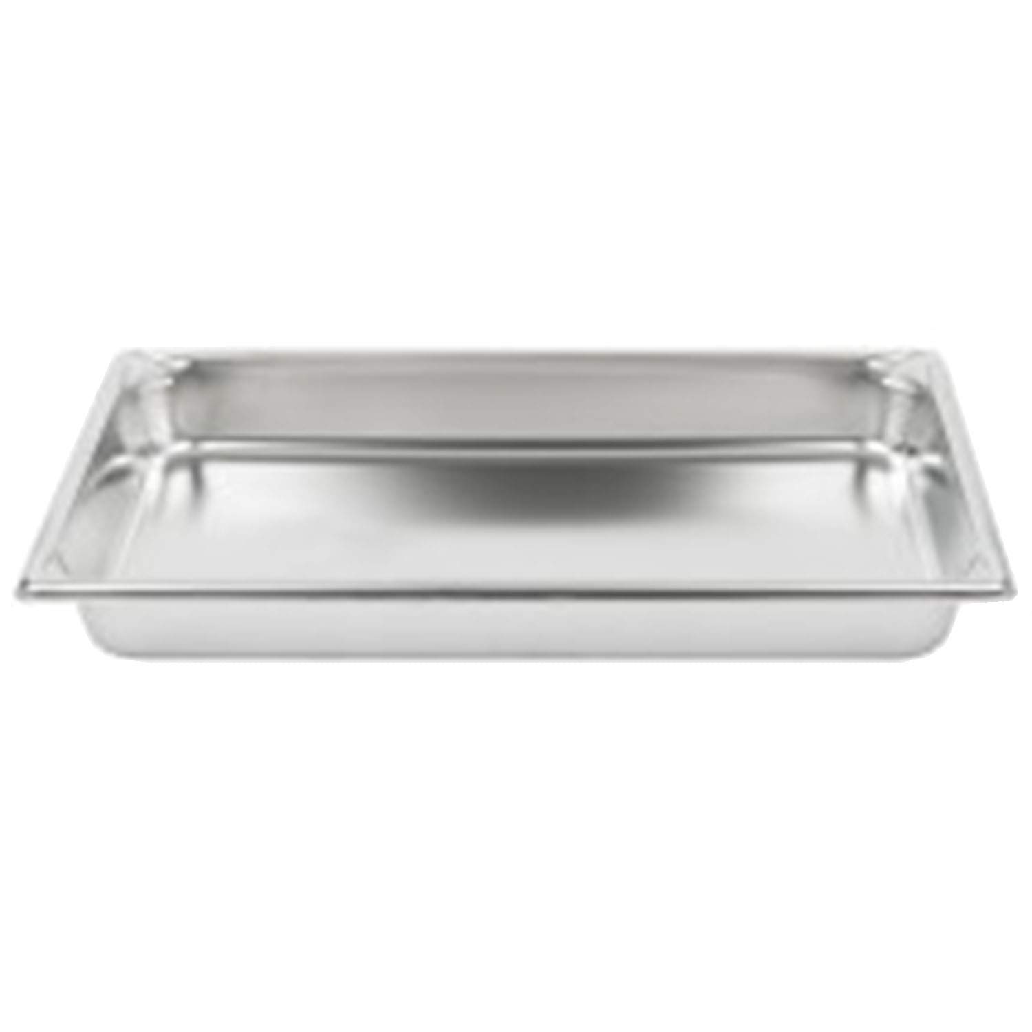 Tiger Chef Divided Full-Size 18 x 26 inch Stainless Steel Steam Table Pan - 2-1/2 inch Deep 24 Gauge Stainless Steel 2 Pack