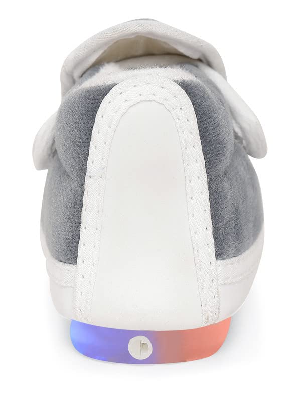 CHIU Led Chu-Chu Fur Blue Shoes with Double Strap for Baby Boys & Baby Girls (for 12-15 Months, 15-18 Months, 18-21 Months, 21-24 Months) 5 5176vrW0m L