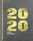  Leather & Gold Leaf Effect Design: Diary Weekly Spreads January to December: 1 (Planners One Year 2020)