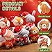 Imagen de Aoriher 6 Mini Animales de Peluche de Bosque de Navidad Juguetes de Peluches de Animales de Selva 10 cm Peluches Bonitos de Oso Conejo Ardilla Mapache para Cumpleaños Regalos Rellenos Calcetín Fiesta