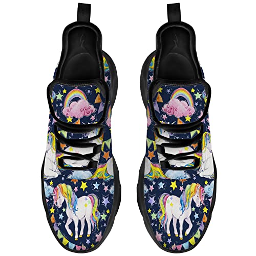 Unicorn Shoes for Men Women Road Running Shoes Walking Tennis Sneakers Athletic Jogging Shoes Gifts for Boy Girl3