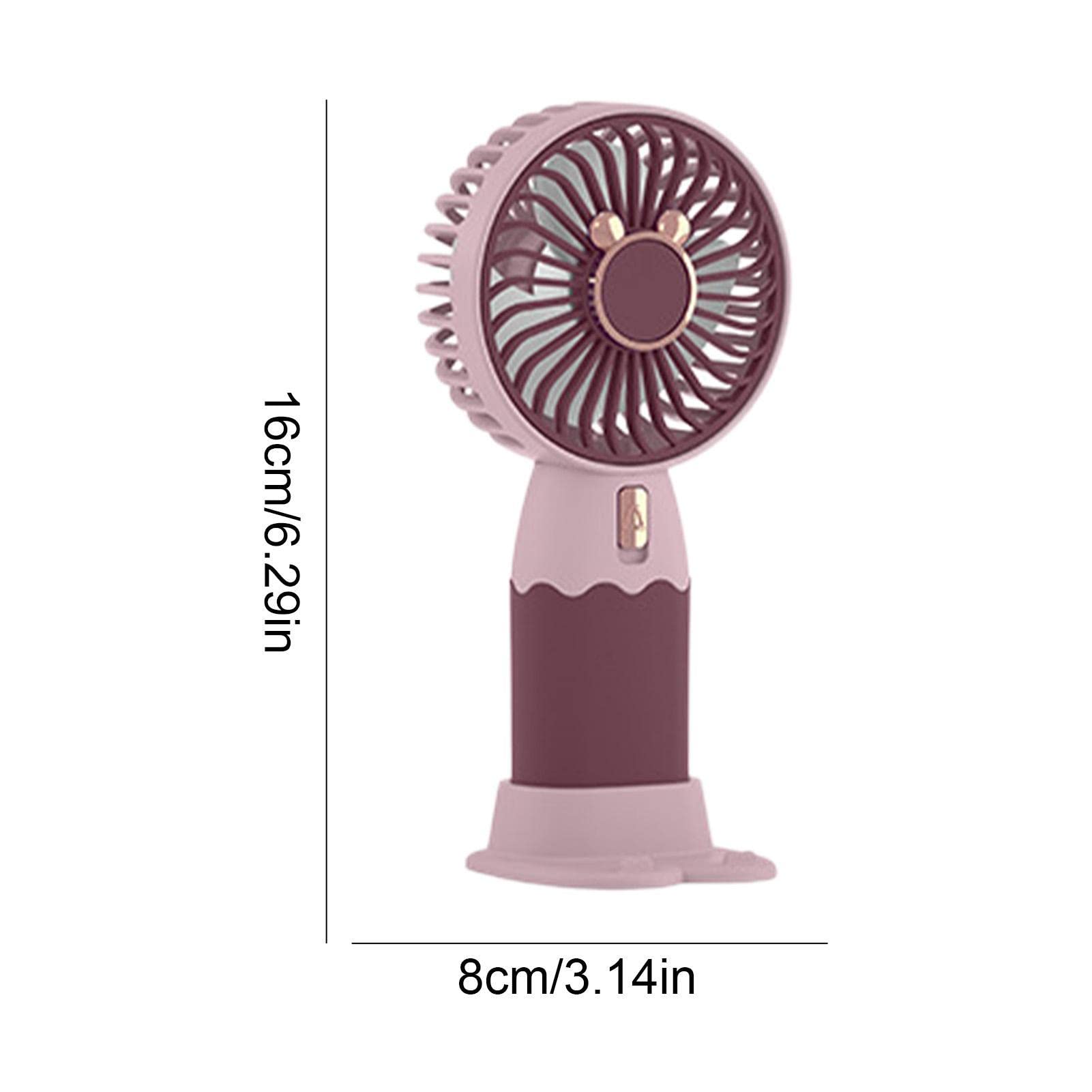 OVOOKER Mini Ventilatore Portatile Ricaricabile - Ventilatore A Mano Usb Piccolo Ventilatore Tascab 148153s