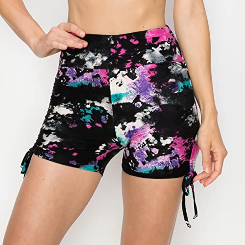 Image of ALWAYS Faux Leather Shorts - High Waist Active Stretch Yoga Short Pants for Women