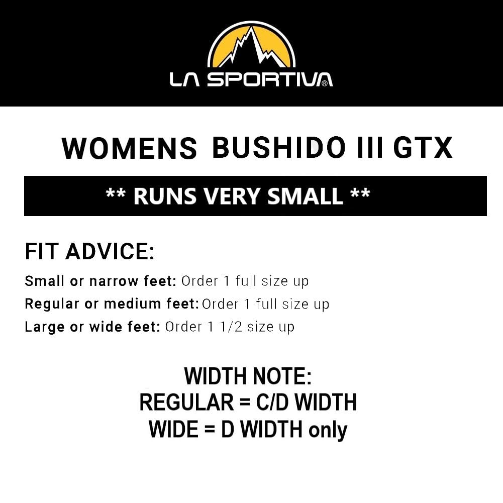 La Sportiva Bushido III GTX - Tenis impermeables para correr para mujer