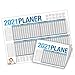 Produktbild itenga Urlaubsplaner 2021 Wandkalender DIN A2 (59,4 x 42,0 cm) 250g/m² Personalplaner, gefalzt