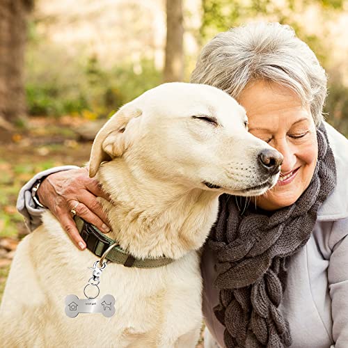 Cobee erkennungsmark Clips mit Ringen, 4 Stück Clips mit 10 Stück Ringen für Hunde- und Katzenhalsbänder, Geschirr