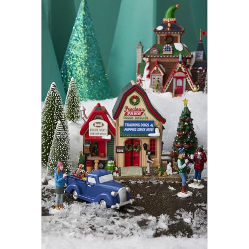 Lemax Elwood's Elf Lodge Edificio Iluminado Navideño a Pilas 4.5V 6
