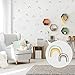 Adesivi da parete arcobaleno nuvola decalcomanie acquerello goccia di pioggia Wall Stickers Peel&Stick rimovibile Wall Sticker bambini Nursery Wall Decal
