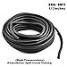 Split Wire Conduit Tubing 1/2 Inch 98ft Black Split Loom Sleeve for Cable Protection, Flexible Ribbed Wire Conduit for Automotive Home Marine Industrial Use