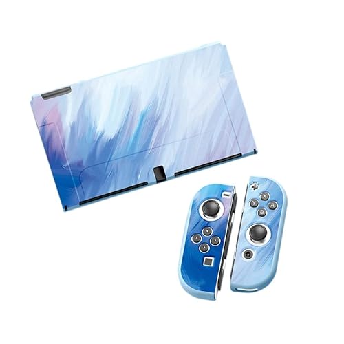 Ryo楽々生活館 Switch 有機EL ケース Joy-Con カバー 分離式 3点セット ドック対応 スイッチ 有機ELモデル 対応 保護 カバー 装着簡単 TPU製 ソフト 耐衝撃 Switch 有機EL対応 スイッチ 有機ELモデル 保護用ケース