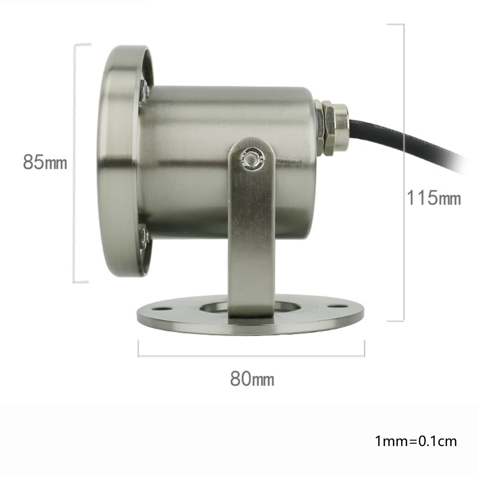 LED Unterwasserleuchten 6W, IP68 Wasserdicht Edelstahl DC 24v Garten Teich Dekor 304 Unterwasser Teich Licht (Color : Blue, Size : 24v)