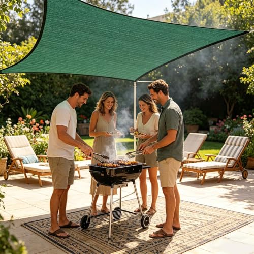 Malla para proteger del sol el jardín y el patio trasero familiar 4