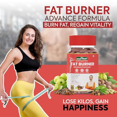 Image of Jeena Sikho Fat Burner Advance Formula, 60 Tablets | Ayurvedic Weight Loss Supplement for Men & Women, Helps Reduce Belly Fat & Improve Metabolism, With Amla, Guggul & Pipali