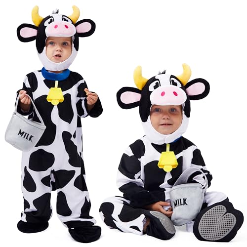 Spooktacular Creations costume vache enfant (3t) blanc